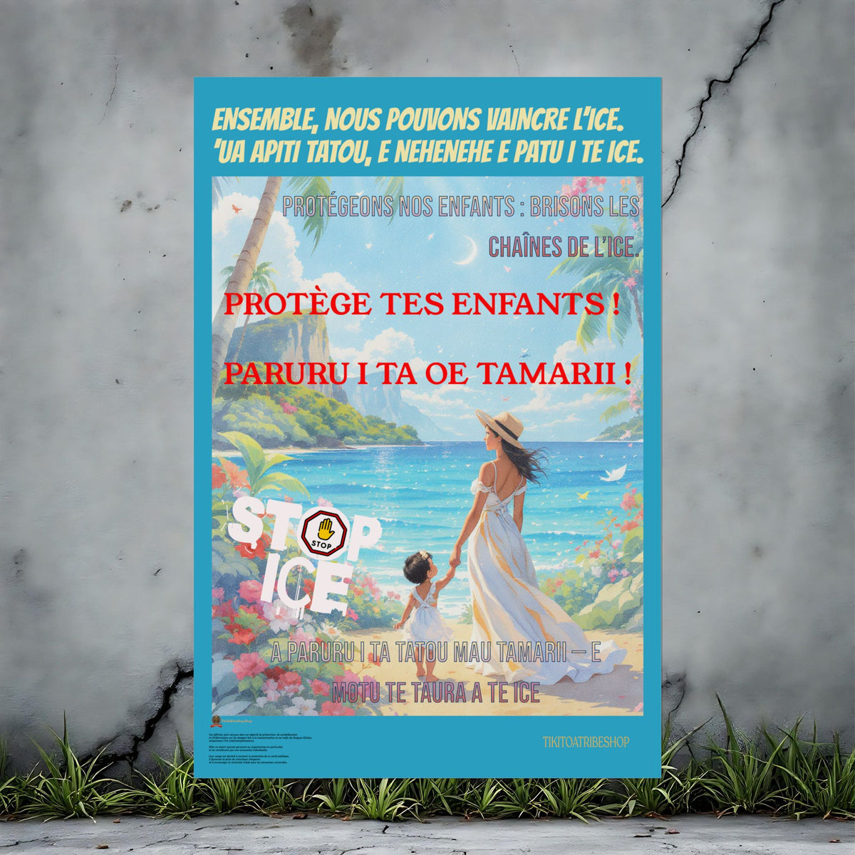 Posters Anti-ICE Polynésie – Affiches de Sensibilisation Contre la Drogue “Paruru i te ora – Brisons les chaînes de l’ICE”