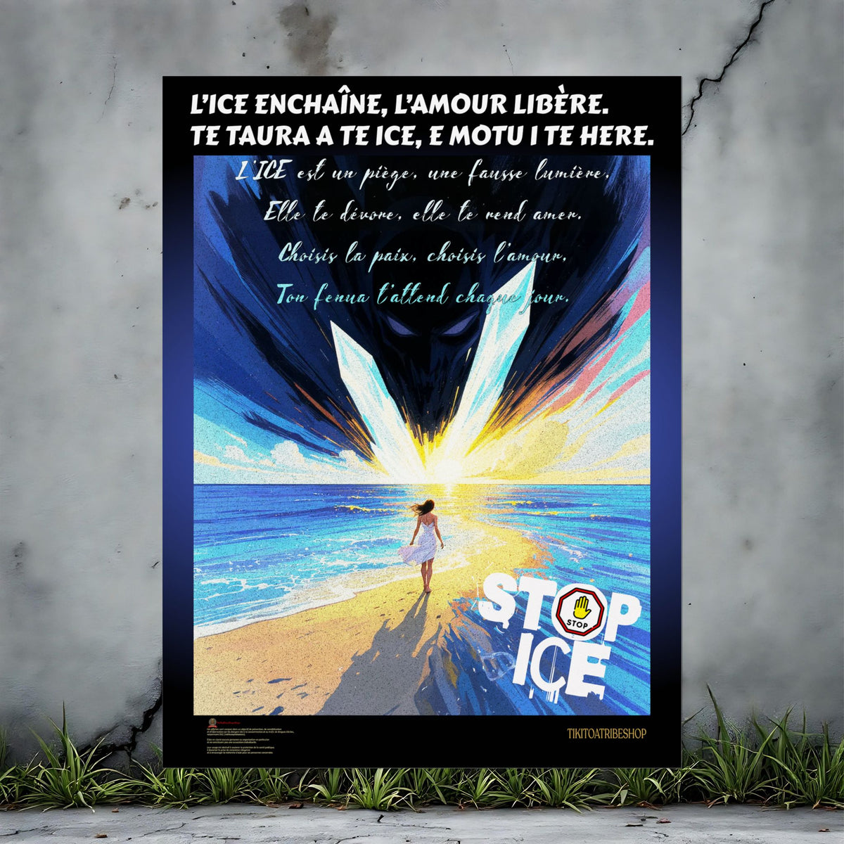Posters Anti-ICE Polynésie – Affiches de Sensibilisation Contre la Drogue “Paruru i te ora – Brisons les chaînes de l’ICE”