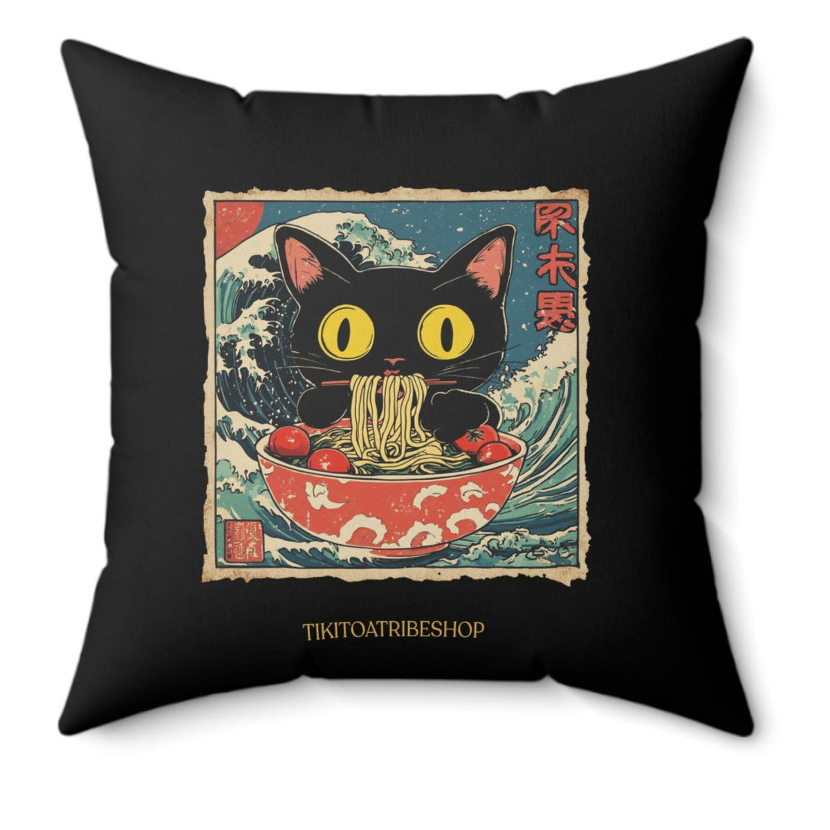 Chat Gourmand : Vague d'Hokusai
