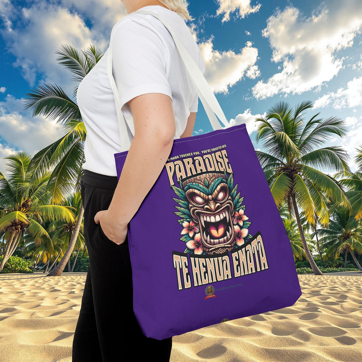 TE HENUA ENATA PARADISE Tote Bag