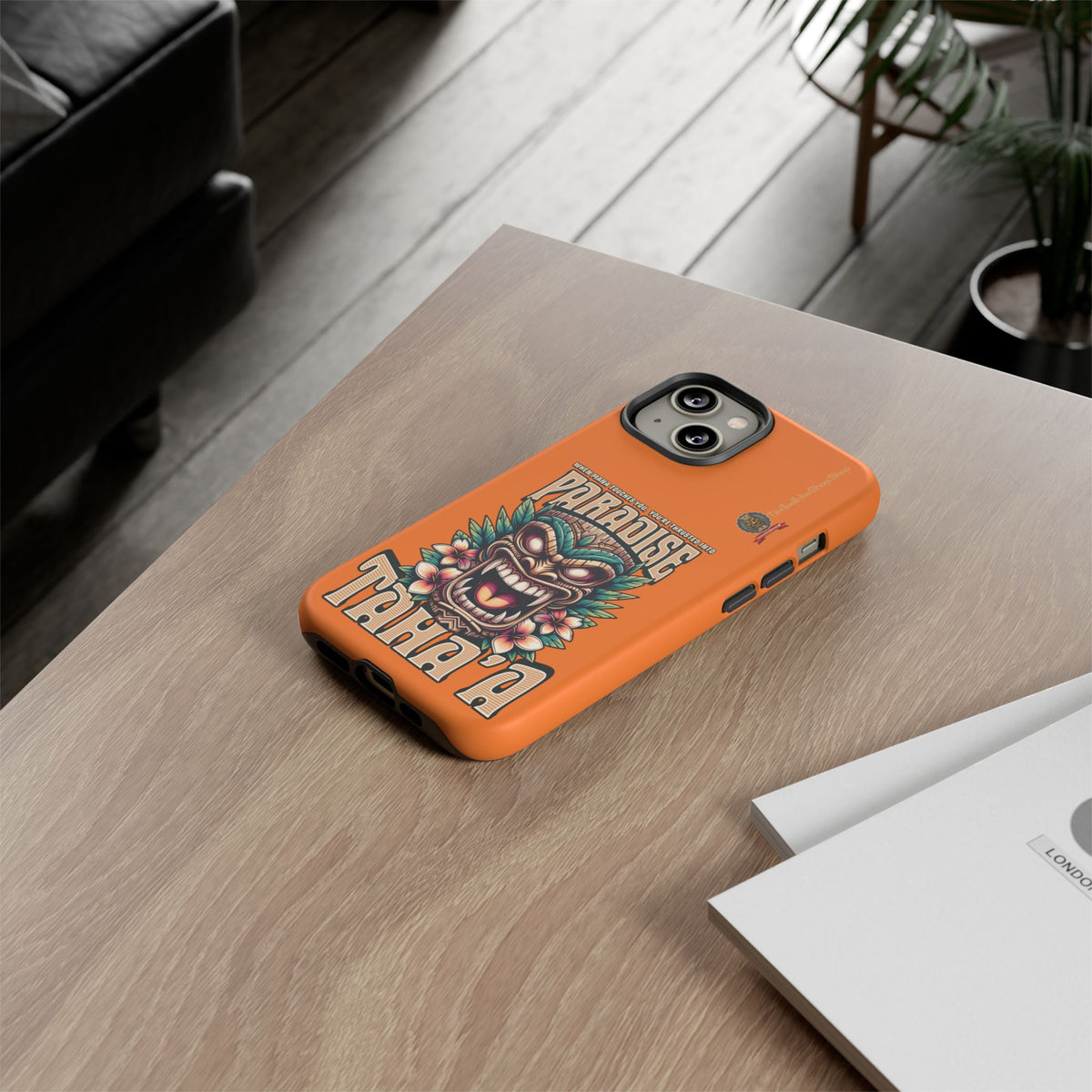 Tahaa – Coque Antichoc Premium « Tiki Féroce » | Design Tribal & Protection Maximale