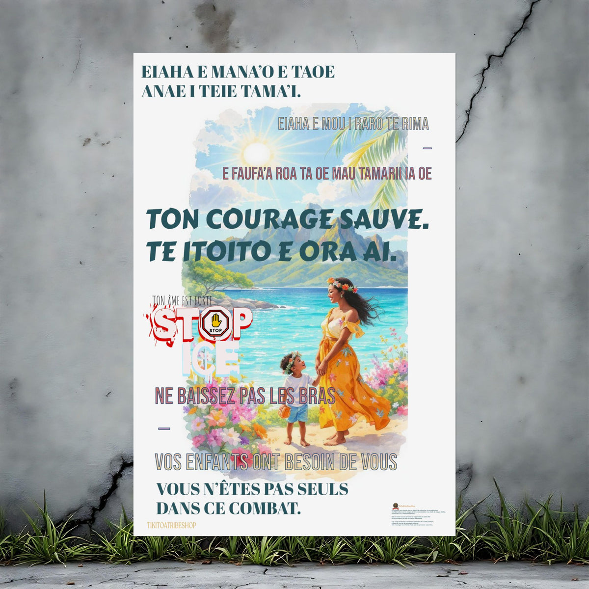 Posters Anti-ICE Polynésie – Affiches de Sensibilisation Contre la Drogue “Paruru i te ora – Brisons les chaînes de l’ICE”