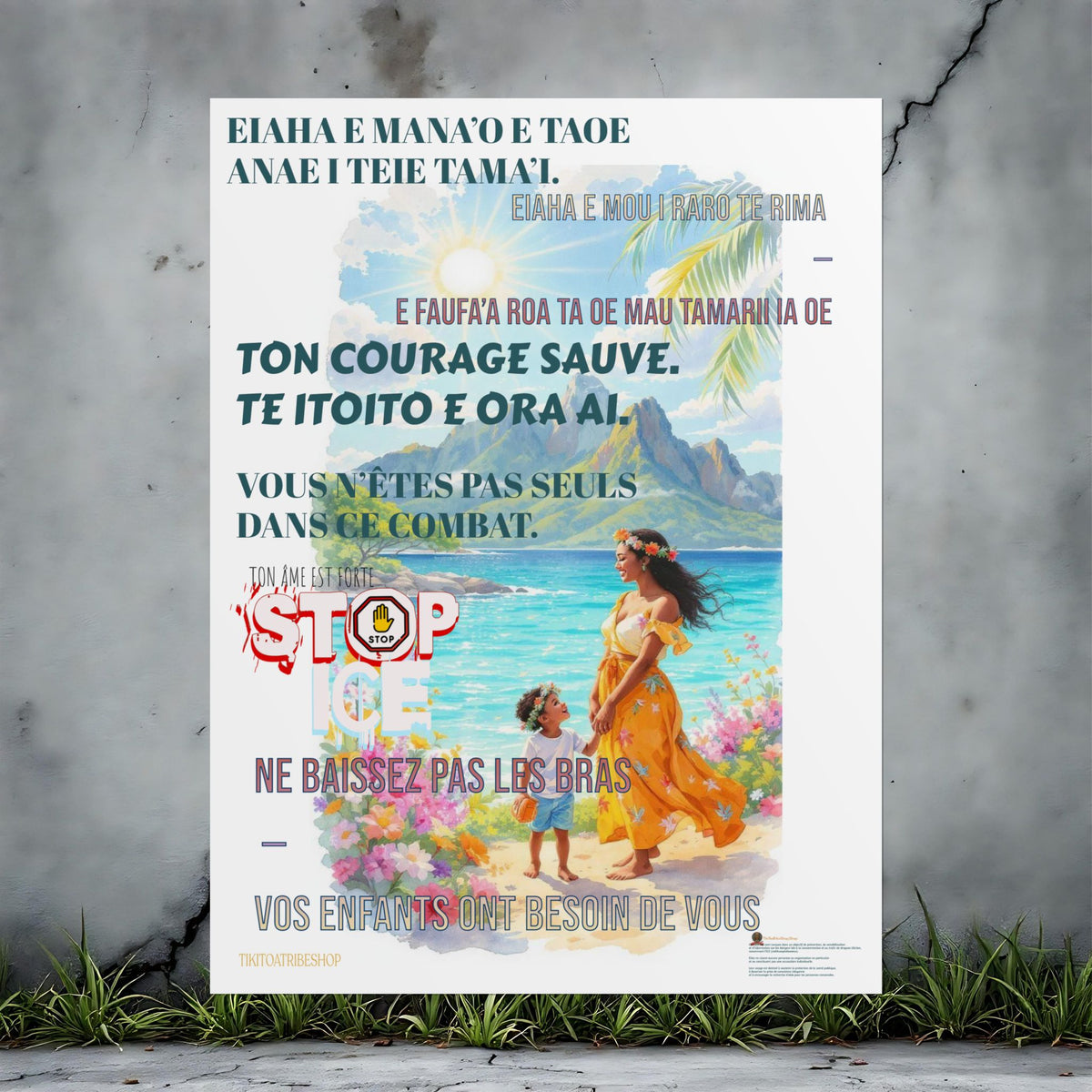 Posters Anti-ICE Polynésie – Affiches de Sensibilisation Contre la Drogue “Paruru i te ora – Brisons les chaînes de l’ICE”