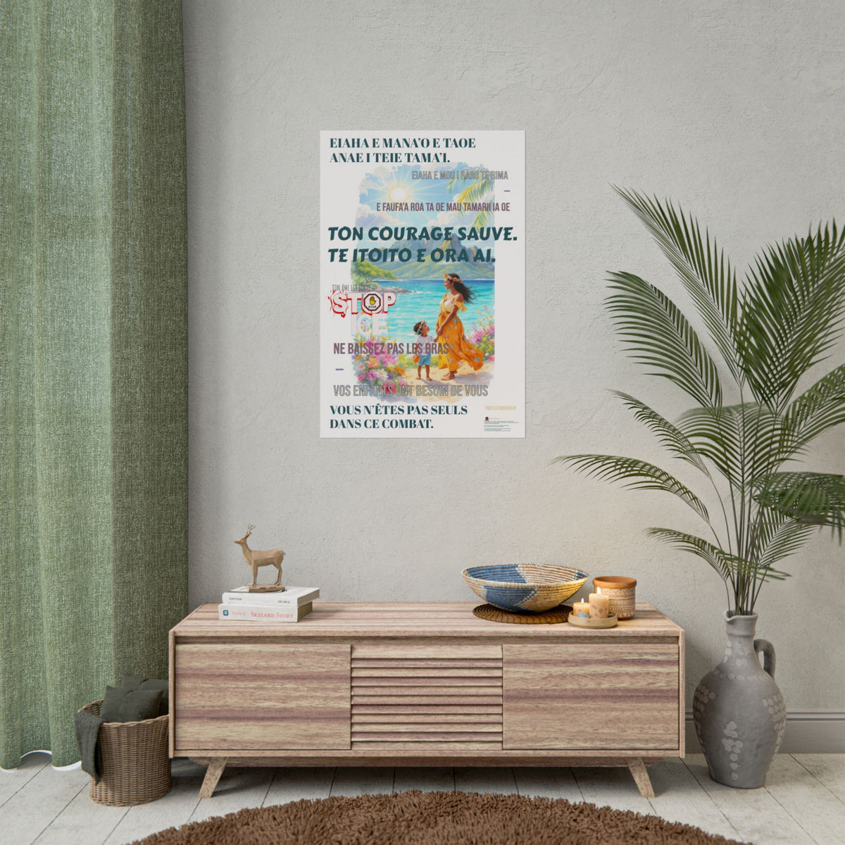 Posters Anti-ICE Polynésie – Affiches de Sensibilisation Contre la Drogue “Paruru i te ora – Brisons les chaînes de l’ICE”