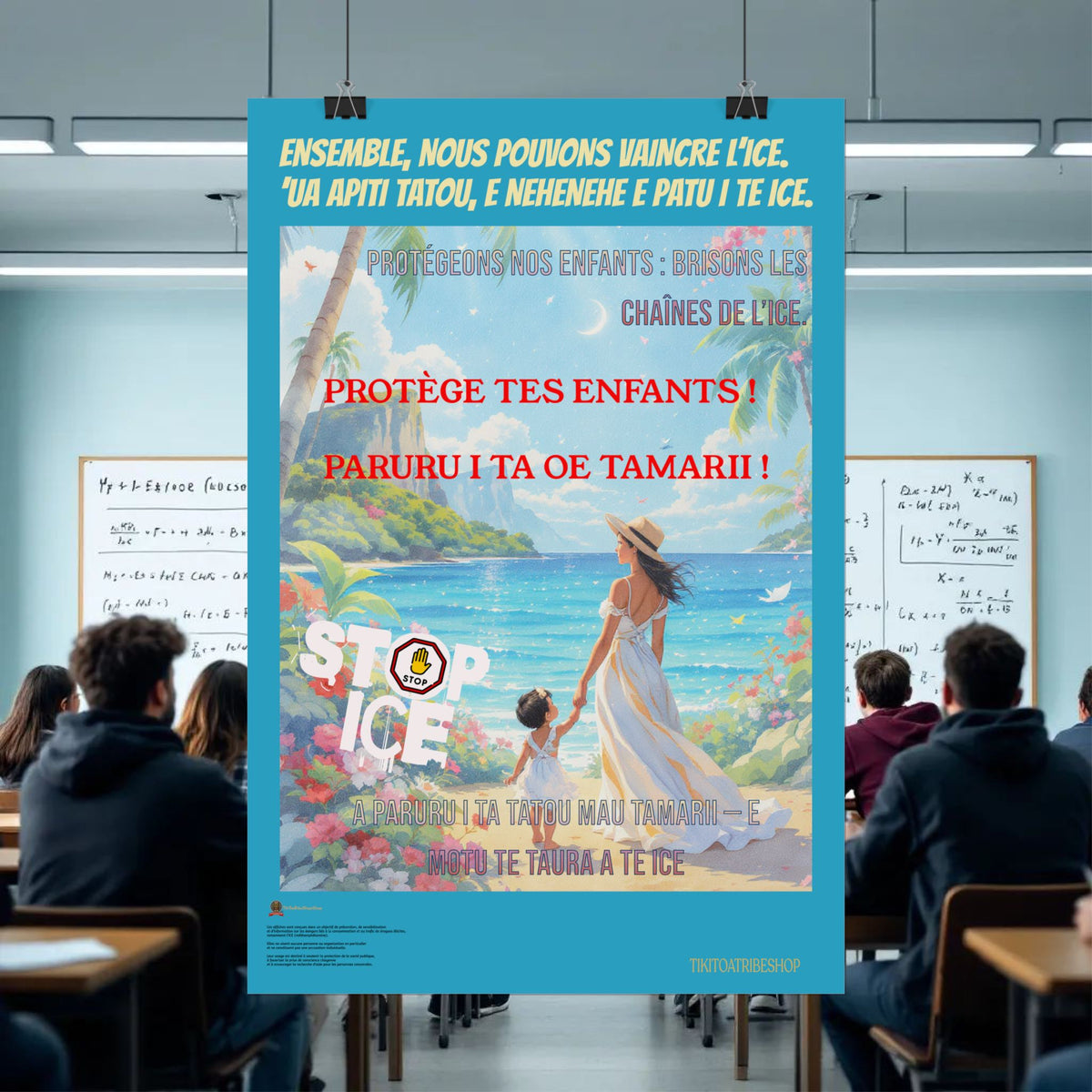Posters Anti-ICE Polynésie – Affiches de Sensibilisation Contre la Drogue “Paruru i te ora – Brisons les chaînes de l’ICE”
