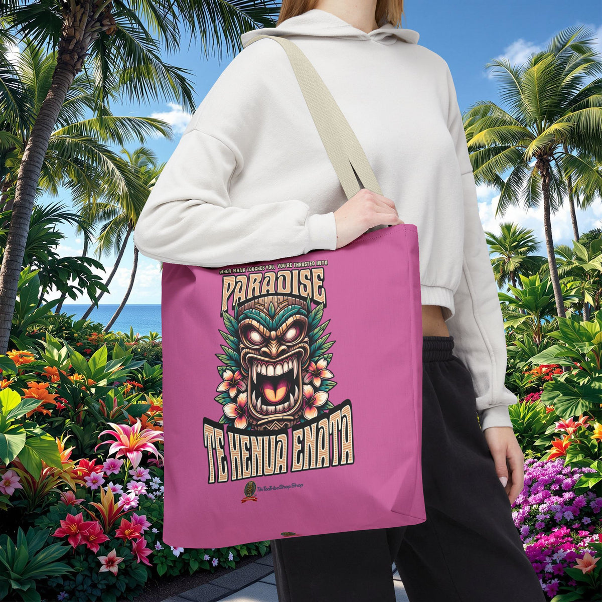 TE HENUA ENATA PARADISE Tote Bag