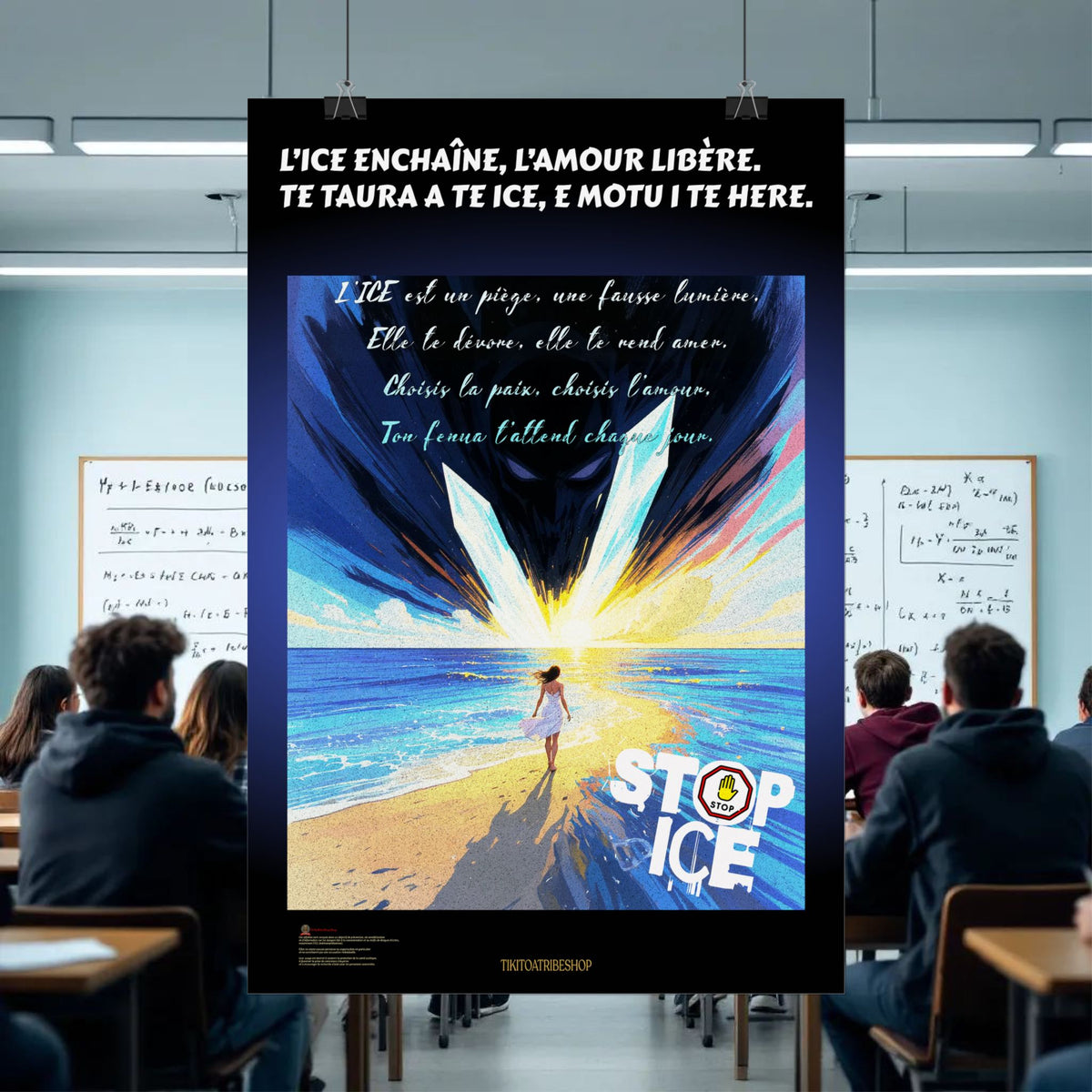 Posters Anti-ICE Polynésie – Affiches de Sensibilisation Contre la Drogue “Paruru i te ora – Brisons les chaînes de l’ICE”
