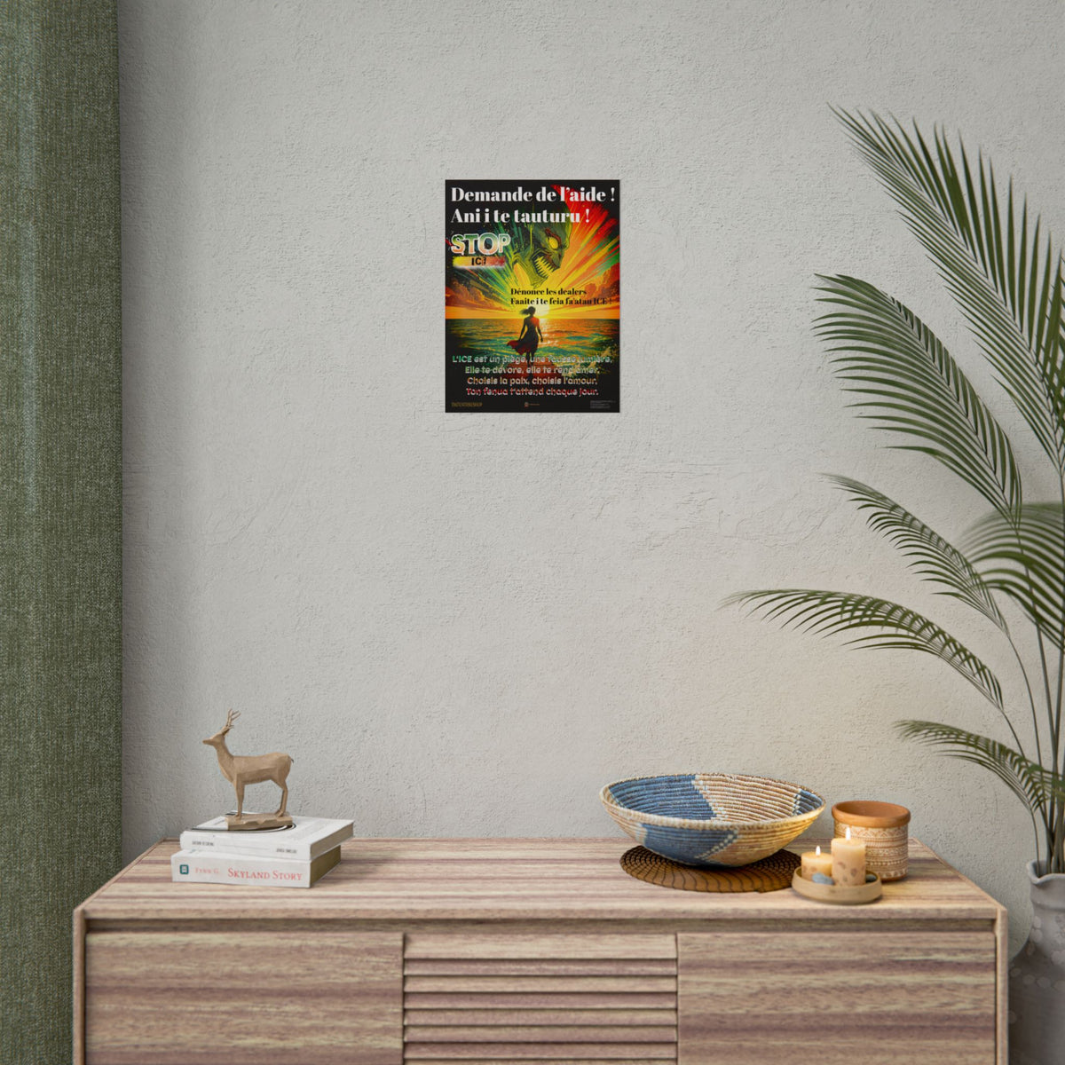Posters Anti-ICE Polynésie – Affiches de Sensibilisation Contre la Drogue “Paruru i te ora – Brisons les chaînes de l’ICE”