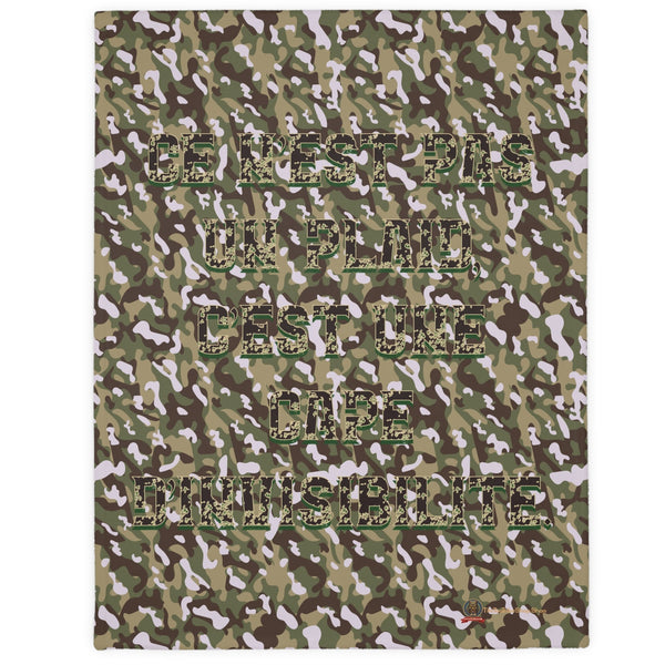 🇫🇷 Camouflage "Ce n'est pas un plaid, c'est une cape d'invisibilité"