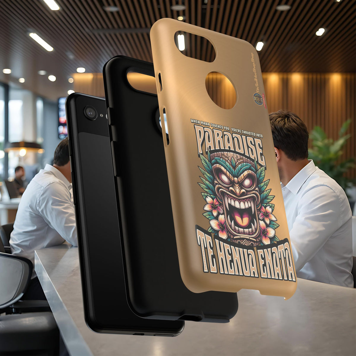 Te Henua Enata – Coque Antichoc Tiki Ancestral & Puissant