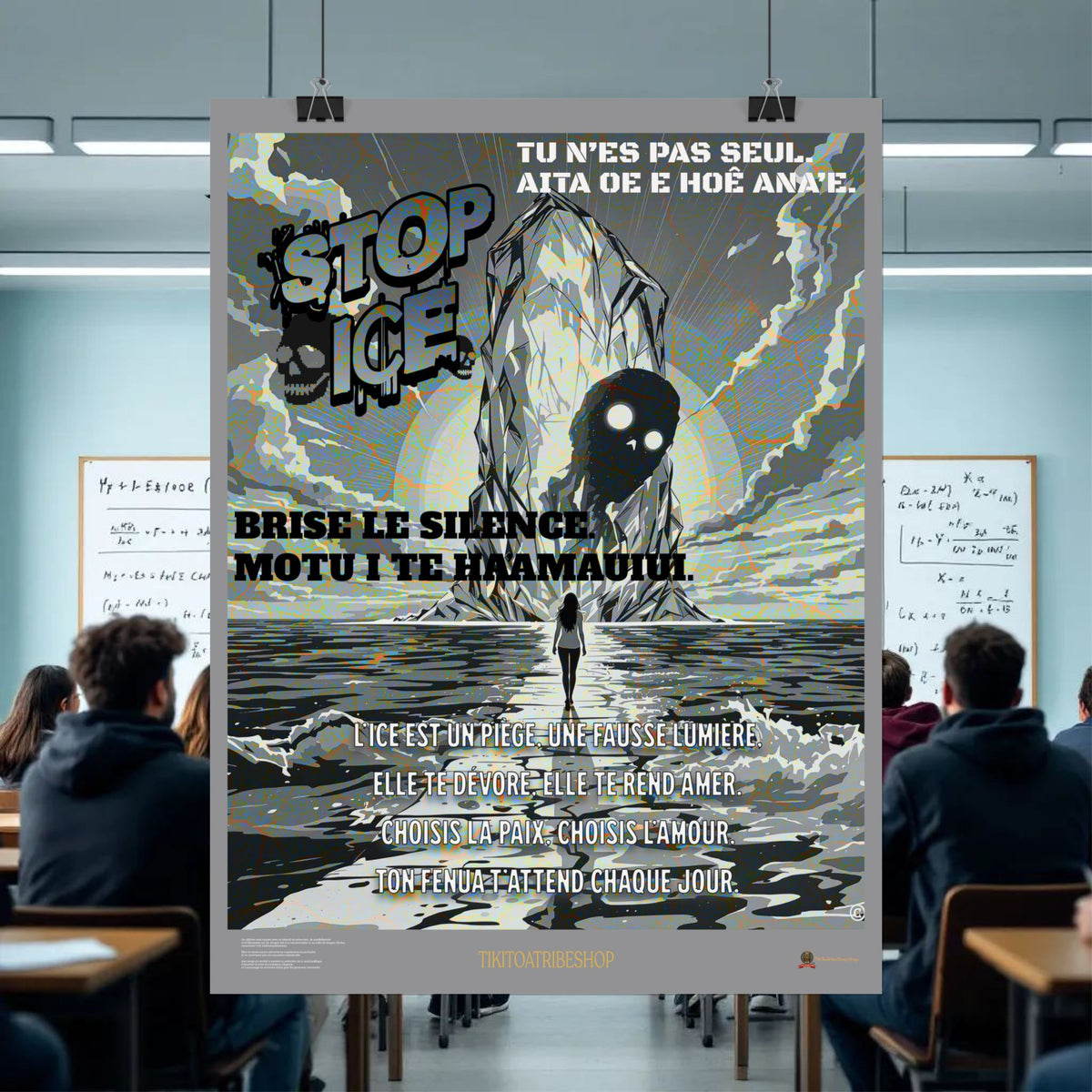 Posters Anti-ICE Polynésie – Affiches de Sensibilisation Contre la Drogue “Paruru i te ora – Brisons les chaînes de l’ICE”