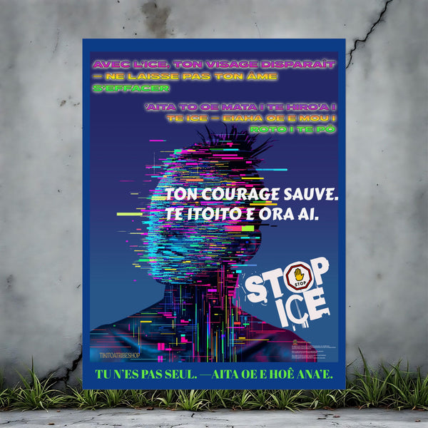 Posters Anti-ICE Polynésie – Affiches de Sensibilisation Contre la Drogue “Paruru i te ora – Brisons les chaînes de l’ICE”