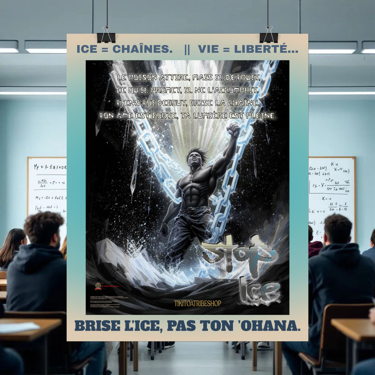 Posters Anti-ICE Polynésie – Affiches de Sensibilisation Contre la Drogue “Paruru i te ora – Brisons les chaînes de l’ICE”
