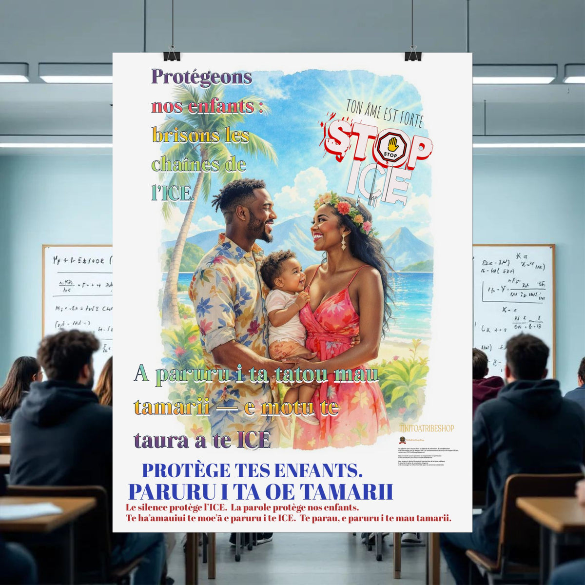 Posters Anti-ICE Polynésie – Affiches de Sensibilisation Contre la Drogue “Paruru i te ora – Brisons les chaînes de l’ICE”