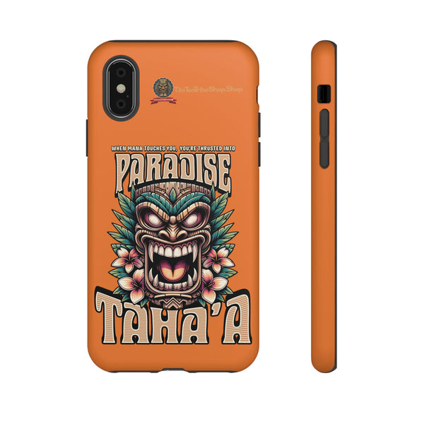 Tahaa – Coque Antichoc Premium « Tiki Féroce » | Design Tribal & Protection Maximale