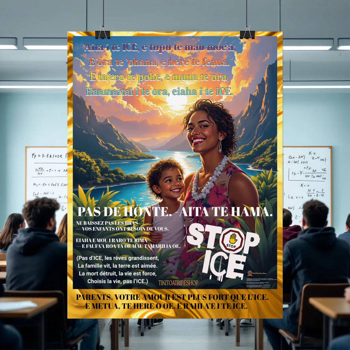 Posters Anti-ICE Polynésie – Affiches de Sensibilisation Contre la Drogue “Paruru i te ora – Brisons les chaînes de l’ICE”