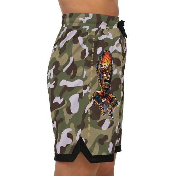 SHORTS B-BALL - Camouflage Forestier & Puissance du Terrain