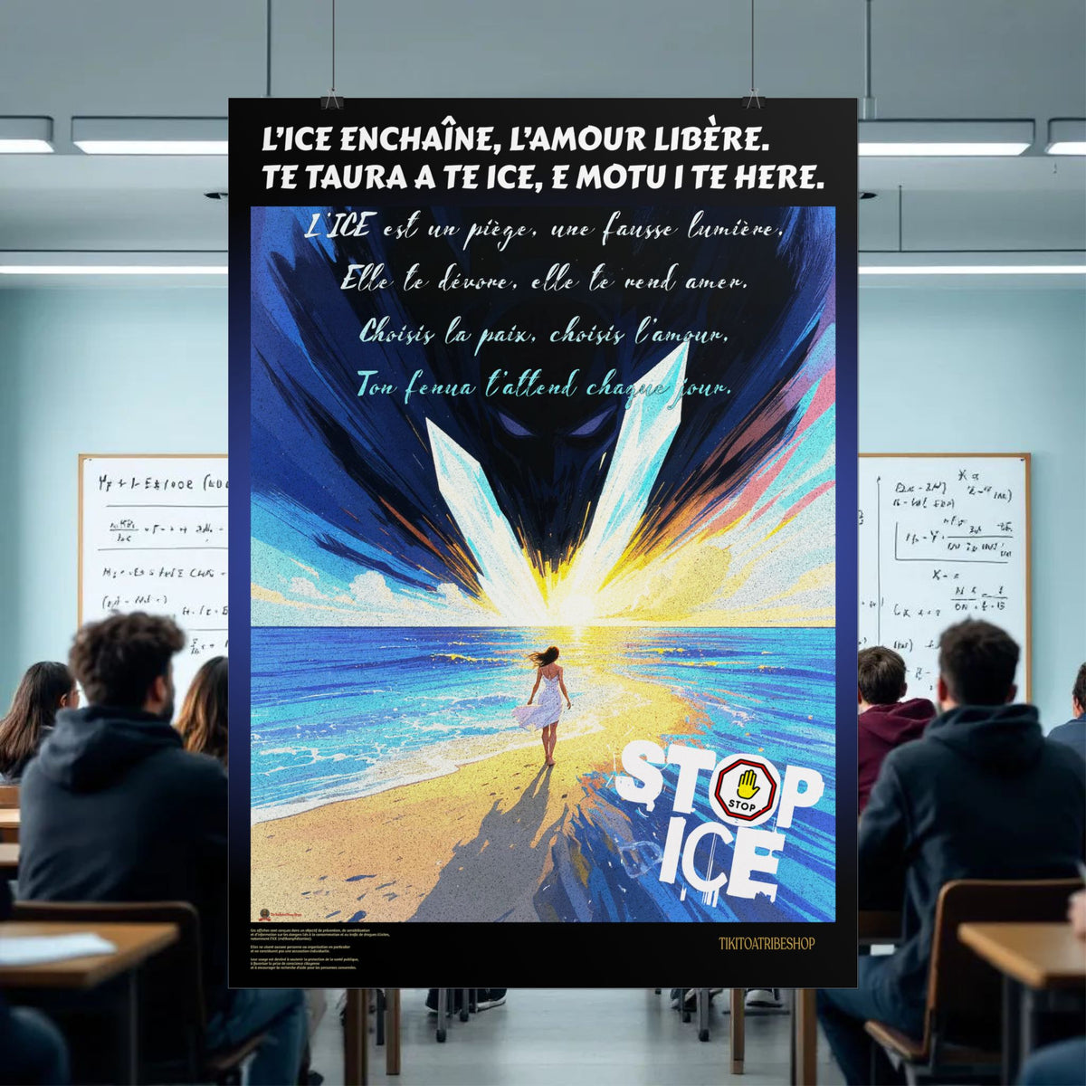 Posters Anti-ICE Polynésie – Affiches de Sensibilisation Contre la Drogue “Paruru i te ora – Brisons les chaînes de l’ICE”