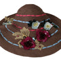 DOLCE & GABBANA CHAPEAU DE PAILLE À FLEURS MULTICOLORES - ÉLÉGANCE BOHÈME