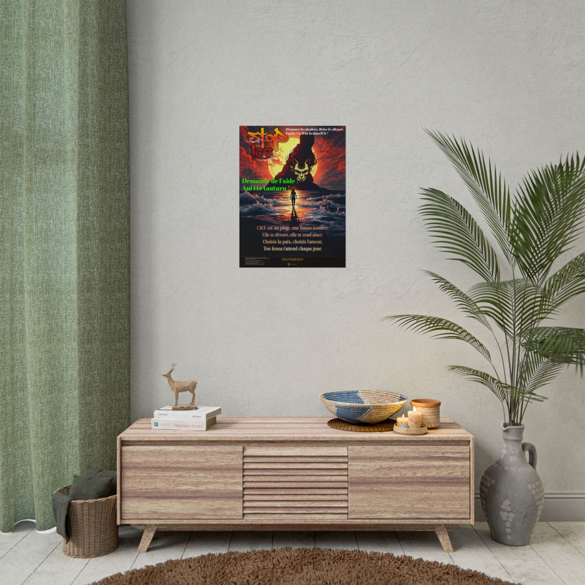 Posters Anti-ICE Polynésie – Affiches de Sensibilisation Contre la Drogue “Paruru i te ora – Brisons les chaînes de l’ICE”