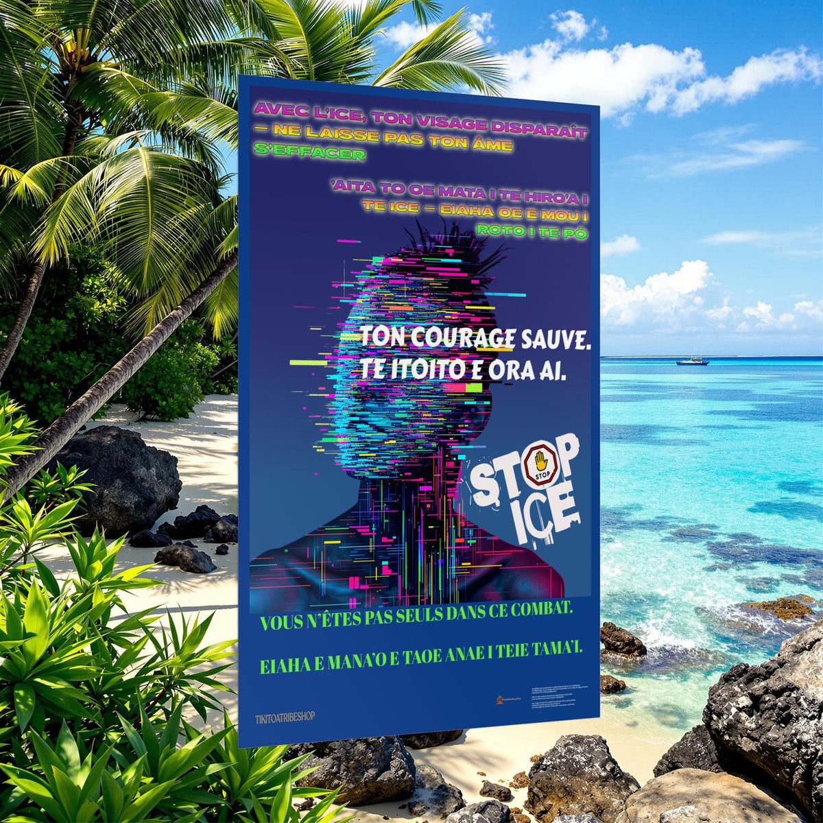 Posters Anti-ICE Polynésie – Affiches de Sensibilisation Contre la Drogue “Paruru i te ora – Brisons les chaînes de l’ICE”