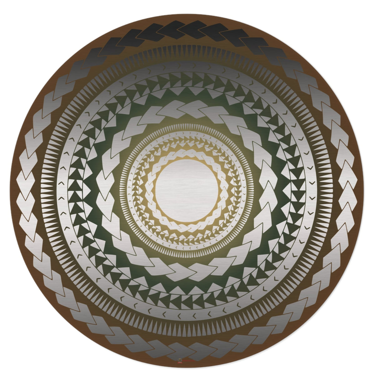 Round Rug or Wall Decoration, Tattoo Spirit – Ancestral Lines