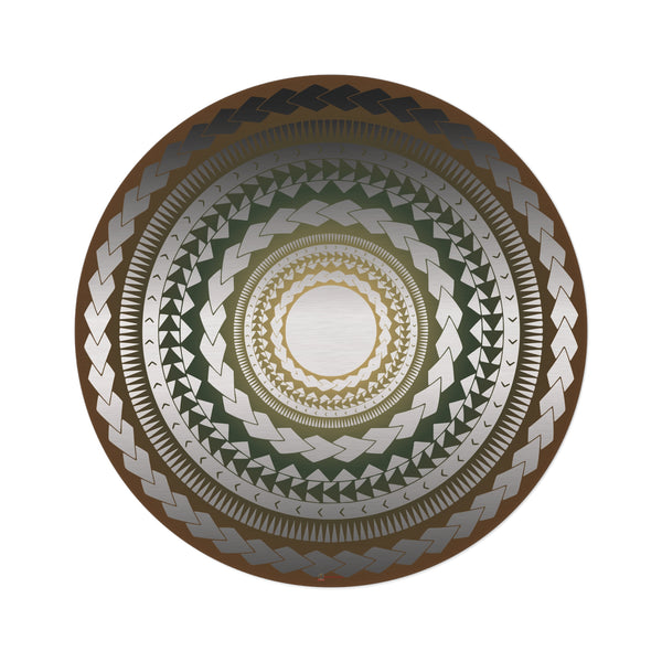 Tapis Rond, Tattoo Spirit – Lignes Ancestrales