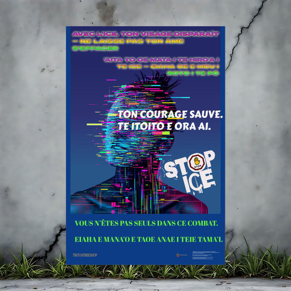 Posters Anti-ICE Polynésie – Affiches de Sensibilisation Contre la Drogue “Paruru i te ora – Brisons les chaînes de l’ICE”