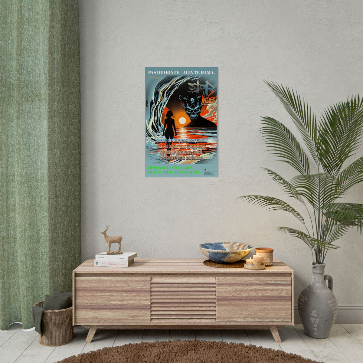 Posters Anti-ICE Polynésie – Affiches de Sensibilisation Contre la Drogue “Paruru i te ora – Brisons les chaînes de l’ICE”