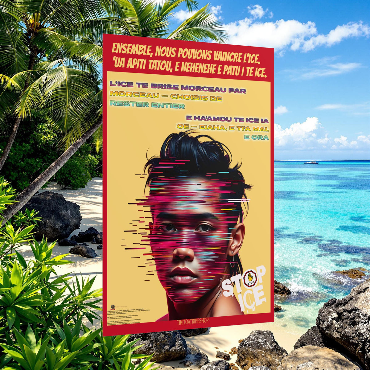 Posters Anti-ICE Polynésie – Affiches de Sensibilisation Contre la Drogue “Paruru i te ora – Brisons les chaînes de l’ICE”