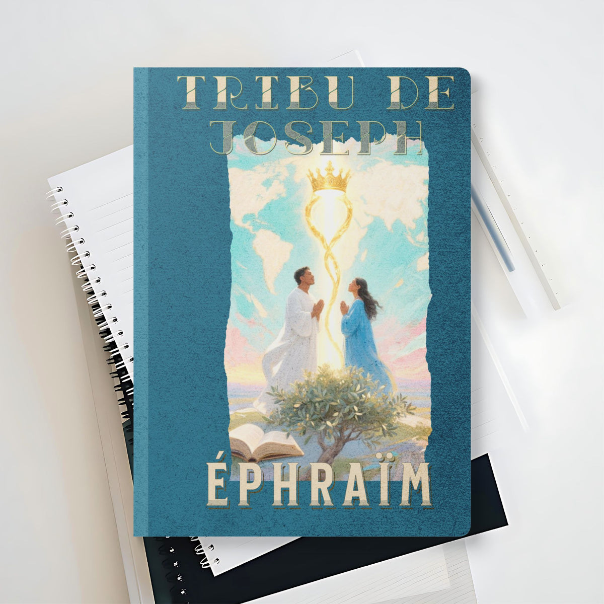 Journal de Prière & Réflexion Spirituelle – Fils d’Éphraïm | Cahier Inspirant LDS pour Hommes | Journal Biblique & Croissance Spirituelle (200 pages)