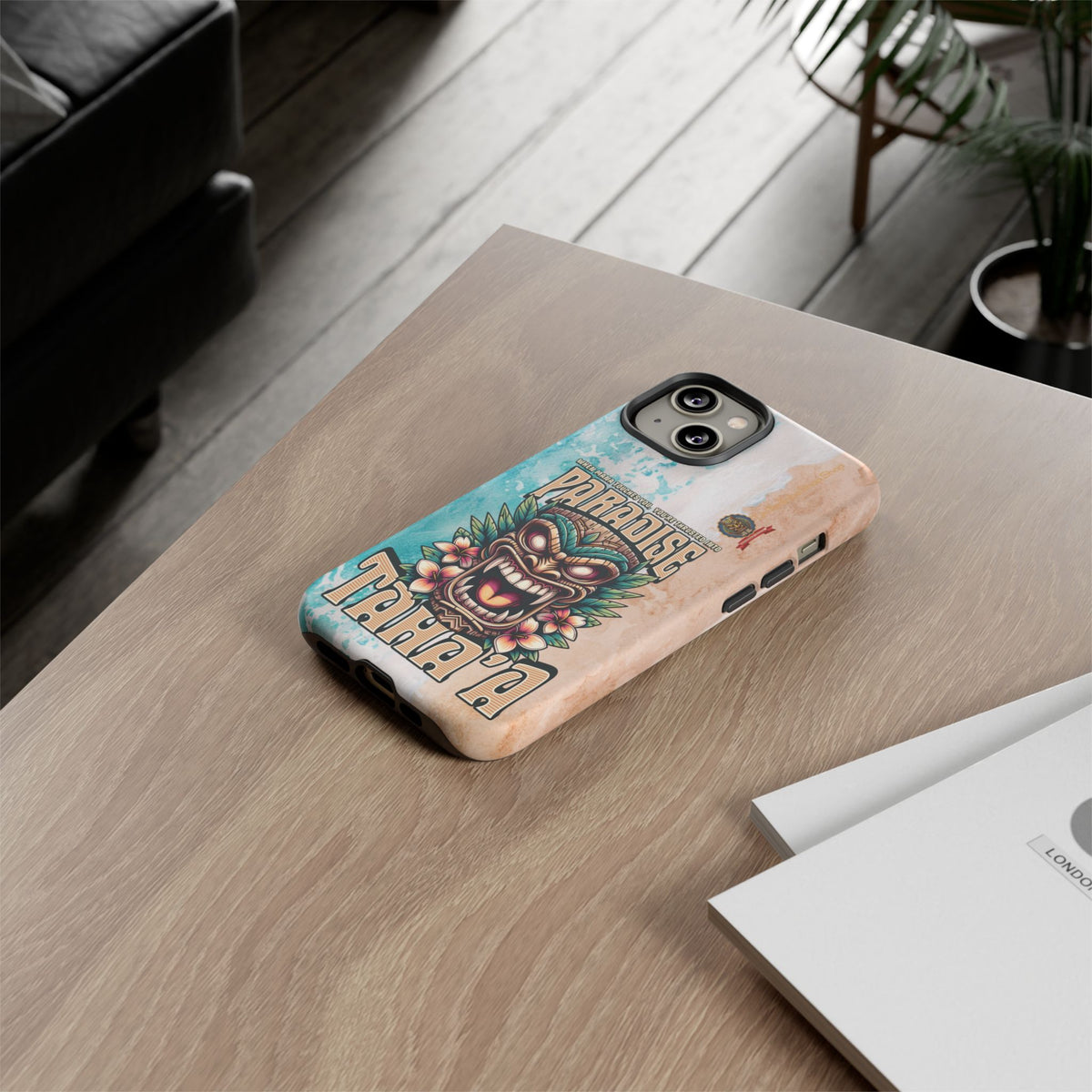Tahaa – Coque Antichoc Premium « Tiki Féroce » | Design Tribal & Protection Maximale