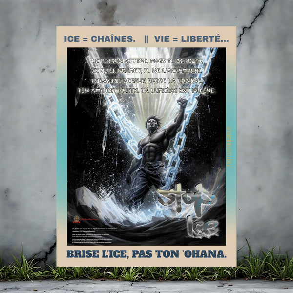 Posters Anti-ICE Polynésie – Affiches de Sensibilisation Contre la Drogue “Paruru i te ora – Brisons les chaînes de l’ICE”