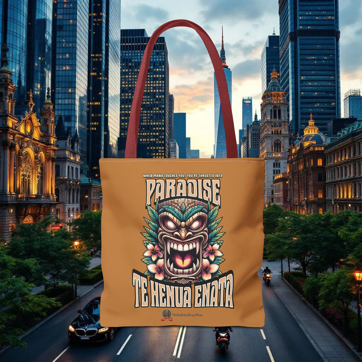 TE HENUA ENATA PARADISE Tote Bag