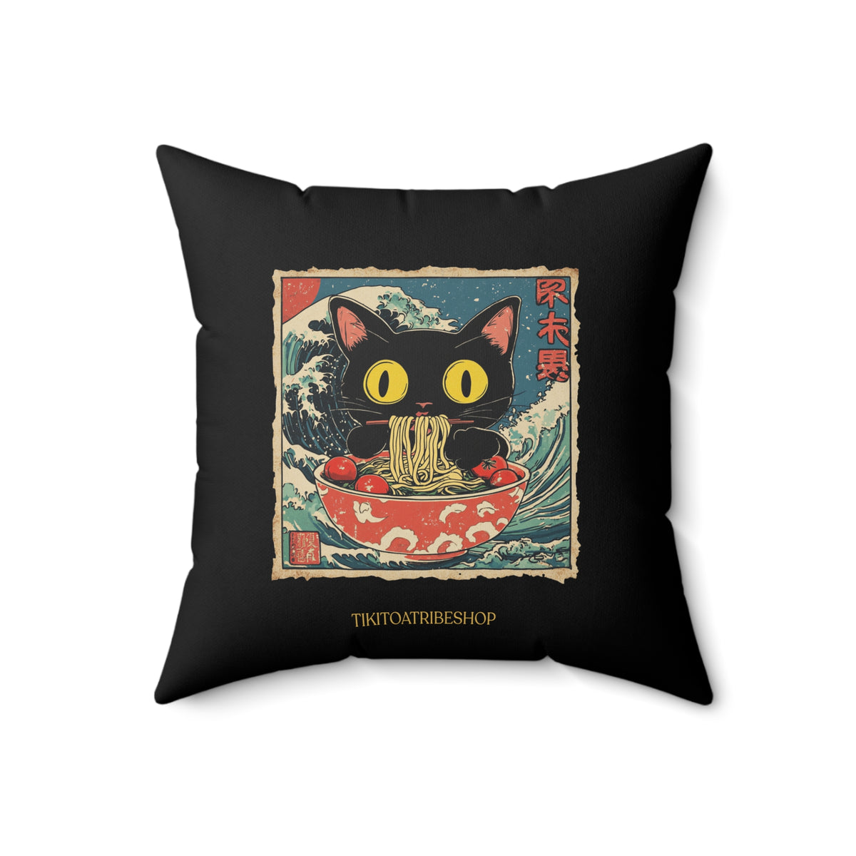 Chat Gourmand : Vague d'Hokusai