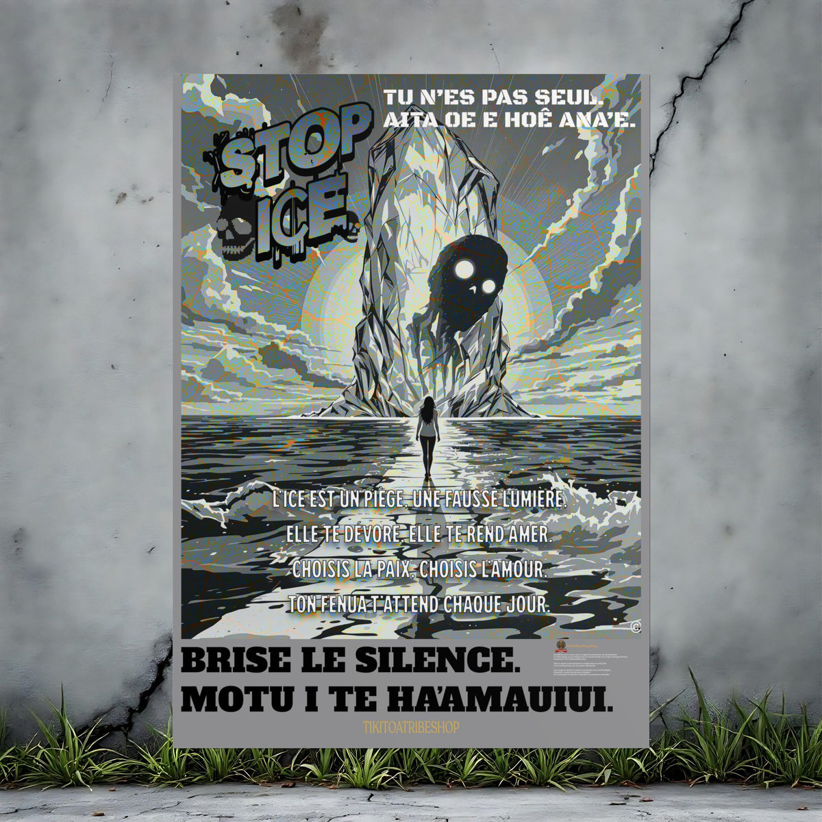 Posters Anti-ICE Polynésie – Affiches de Sensibilisation Contre la Drogue “Paruru i te ora – Brisons les chaînes de l’ICE”