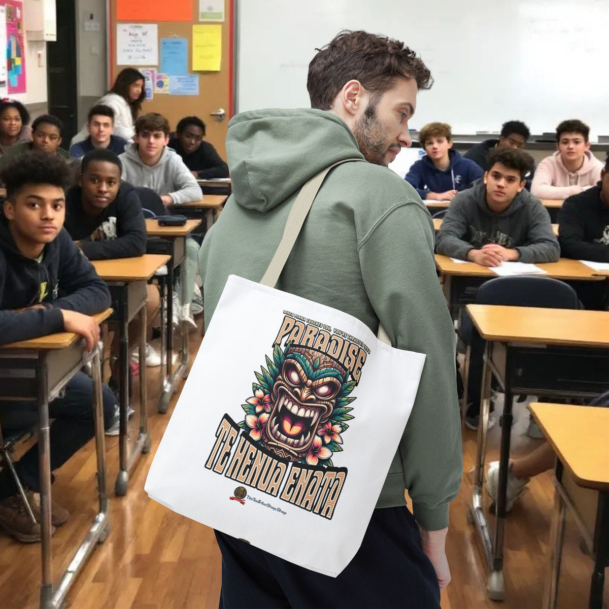 TE HENUA ENATA PARADISE Tote Bag