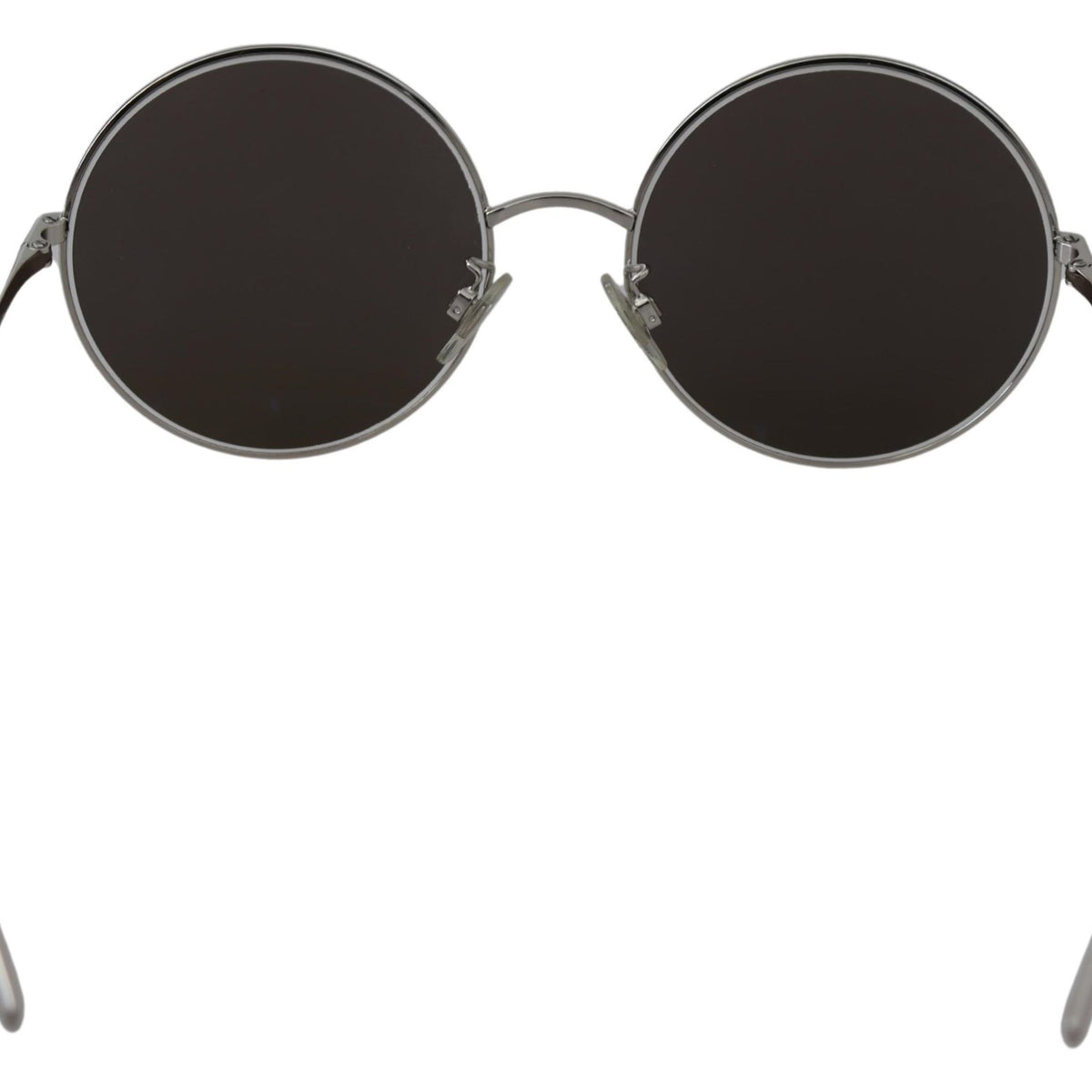 DOLCE & GABBANA - Lunettes de soleil rondes grises en métal, 100% protection UV