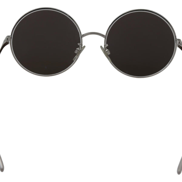 Dolce &amp; Gabbana Chic Silver Gray Lens Sunglasses for Women