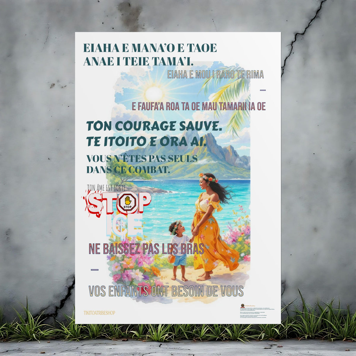Posters Anti-ICE Polynésie – Affiches de Sensibilisation Contre la Drogue “Paruru i te ora – Brisons les chaînes de l’ICE”