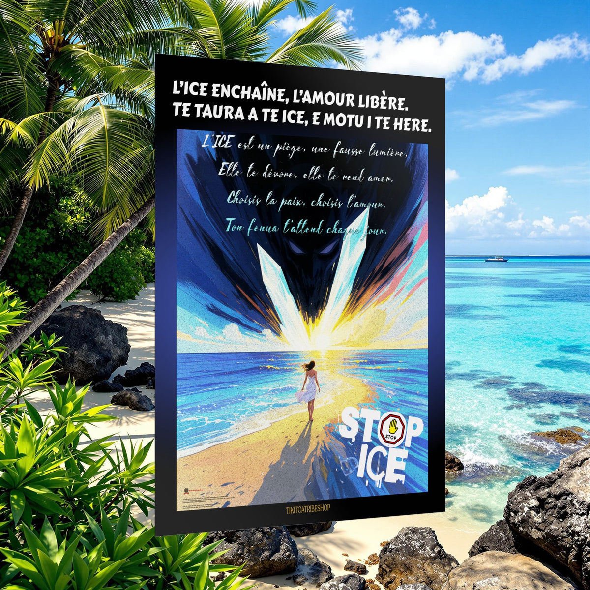 Posters Anti-ICE Polynésie – Affiches de Sensibilisation Contre la Drogue “Paruru i te ora – Brisons les chaînes de l’ICE”