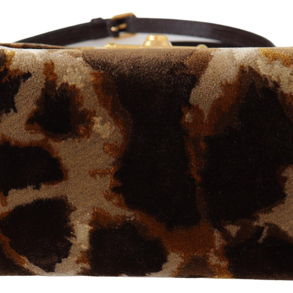 Dolce &amp; Gabbana Brown Giraffe Crossbody Purse Borse WELCOME Purse