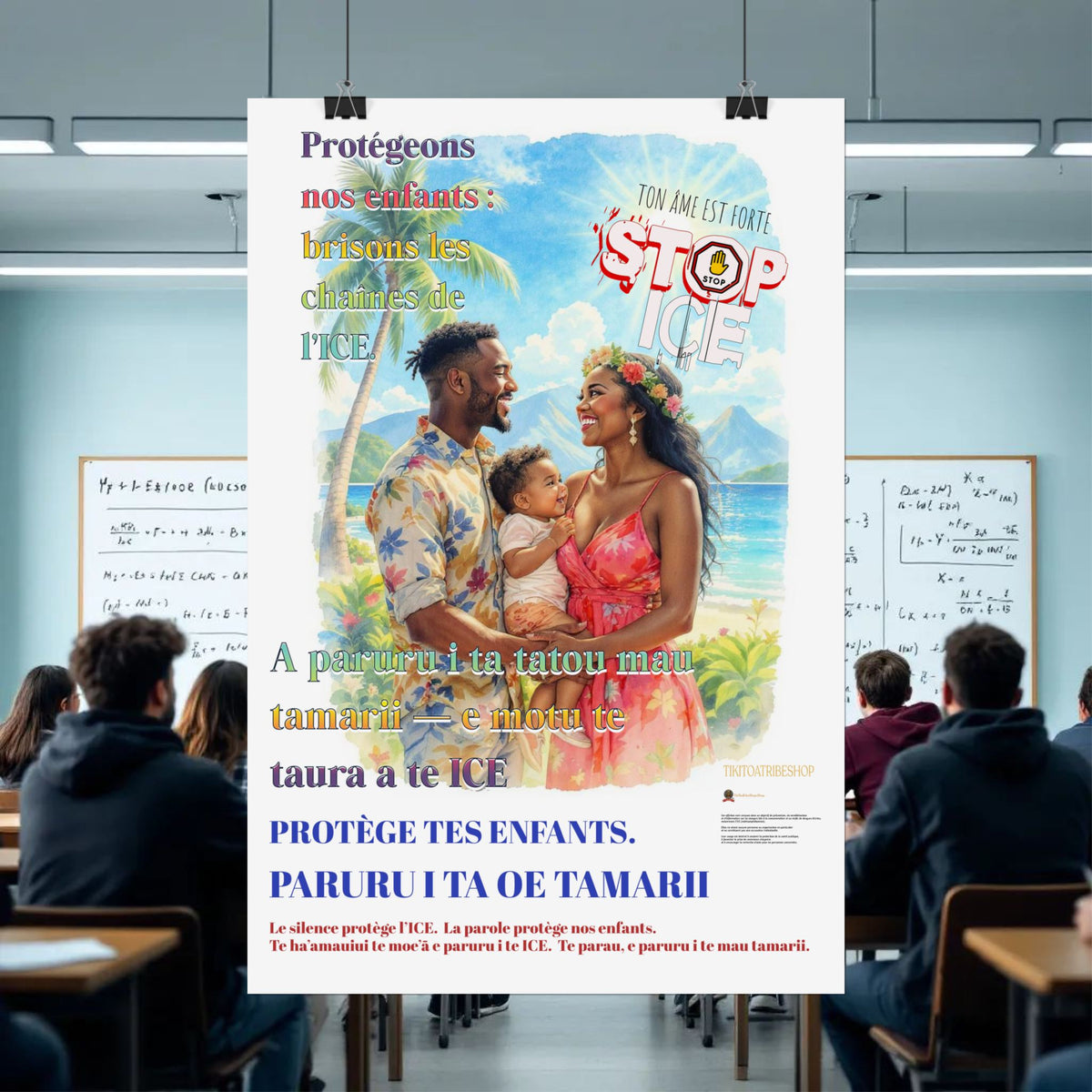 Posters Anti-ICE Polynésie – Affiches de Sensibilisation Contre la Drogue “Paruru i te ora – Brisons les chaînes de l’ICE”