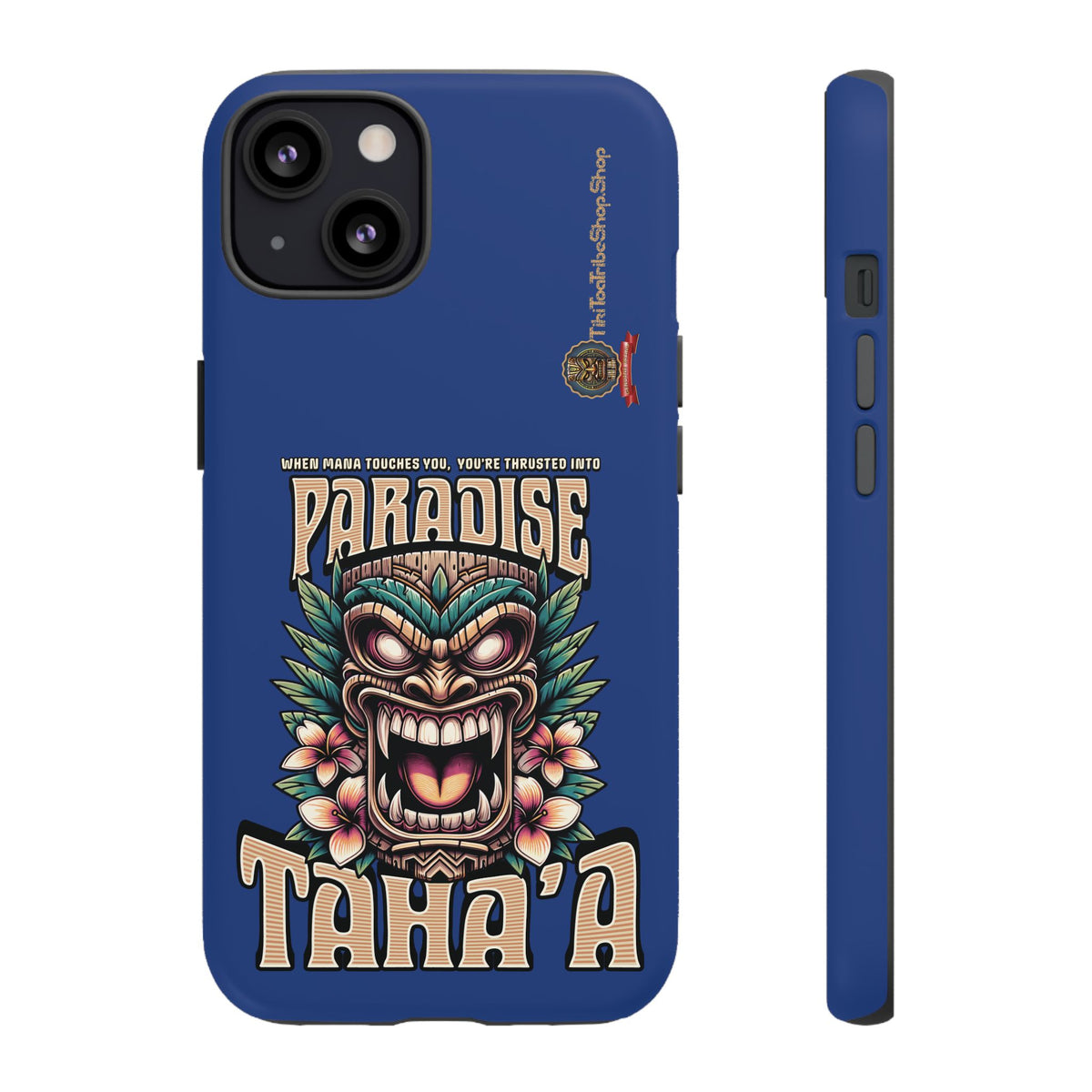 Tahaa – Coque Antichoc Premium « Tiki Féroce » | Design Tribal & Protection Maximale