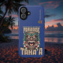 Tahaa – Coque Antichoc Premium « Tiki Féroce » | Design Tribal & Protection Maximale