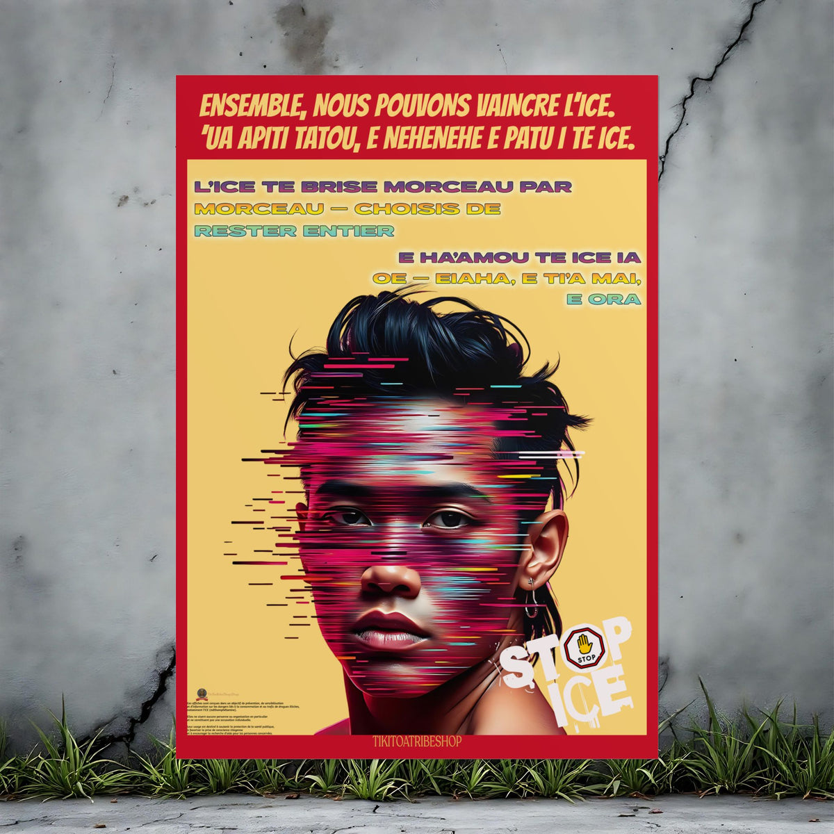 Posters Anti-ICE Polynésie – Affiches de Sensibilisation Contre la Drogue “Paruru i te ora – Brisons les chaînes de l’ICE”