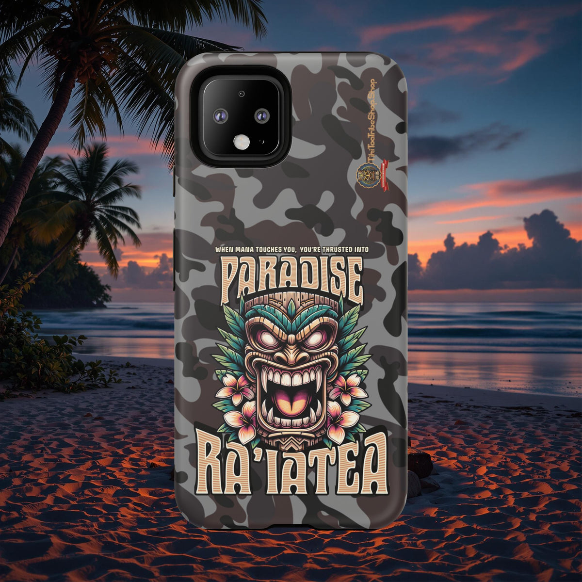 Ra’iatea – Coque Tiki Tribal de Protection Premium