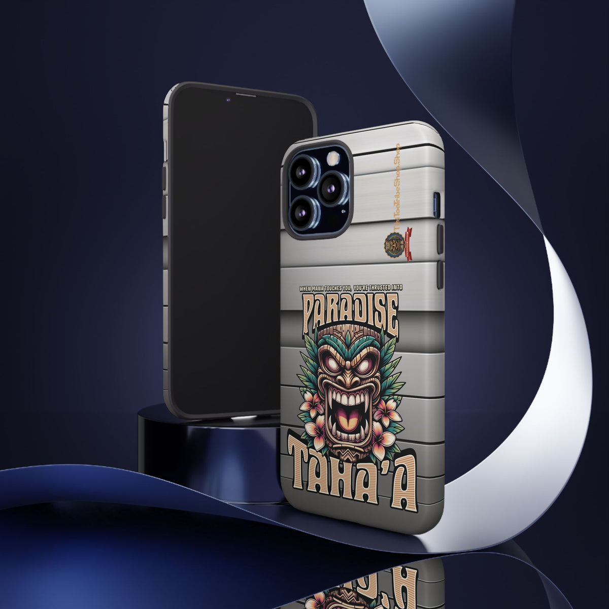 Tahaa – Coque Antichoc Premium « Tiki Féroce » | Design Tribal & Protection Maximale