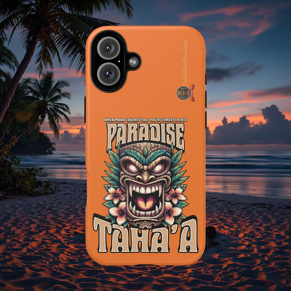 Tahaa – Coque Antichoc Premium « Tiki Féroce » | Design Tribal & Protection Maximale