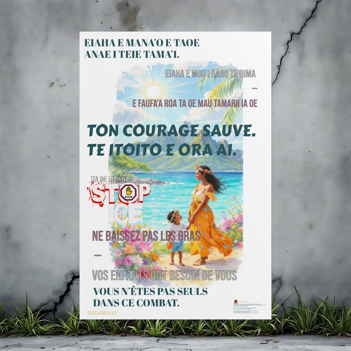 Posters Anti-ICE Polynésie – Affiches de Sensibilisation Contre la Drogue “Paruru i te ora – Brisons les chaînes de l’ICE”